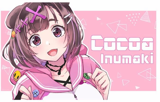 犬巻ここあさん　紹介イラスト