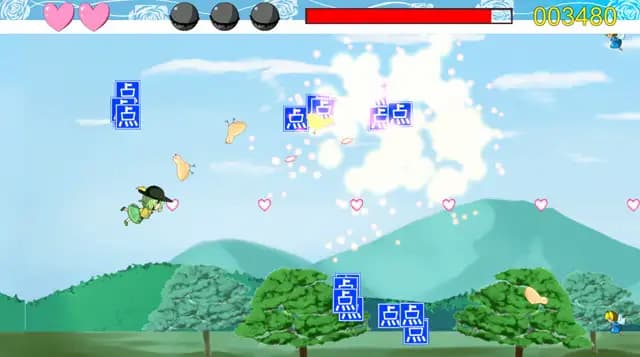 明日の宿題 こいしちゃんが飛んで戦うシーン