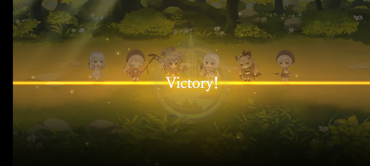 グリムライト　戦闘勝利画面の写真